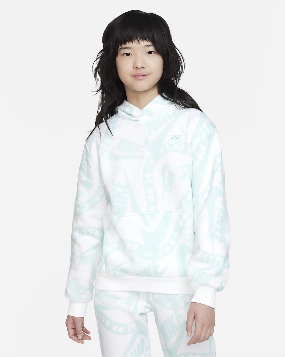 Girls white nike hoodie on sale